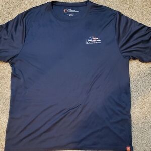 2X Navy Blue Men's Wicking T-Shirt
